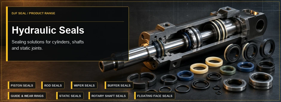 Hydraulic seals for cylinders, shafts and static joints - DJF Seal